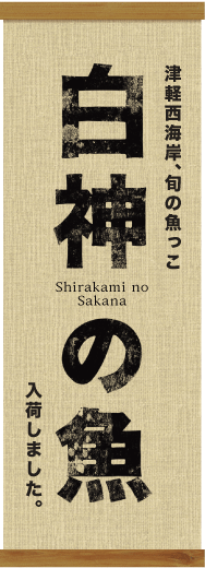 白神の魚看板